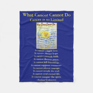 Couverture Polaire Ce que le cancer ne peut pas faire Angel Chemo Cou