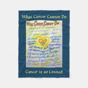Couverture Polaire Ce que le cancer ne peut pas faire Angel Chemo Cou