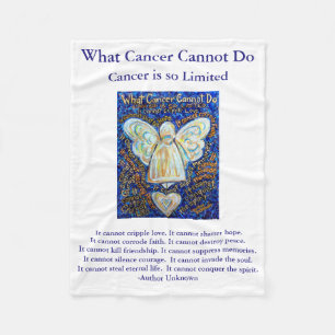 Couverture Polaire Ce que le cancer ne peut pas faire Angel Chemo Cou