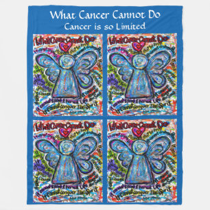Couverture Polaire Ce que le cancer ne peut pas faire Angel Chemo Fle