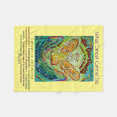 Couverture Polaire Ce que le cancer ne peut pas faire Chemo Angel Fle (Devant (Horizontal))