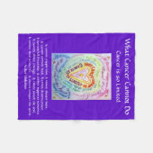 Couverture Polaire Ce que le cancer ne peut pas faire Coeur Soft Flee (Devant (Horizontal))