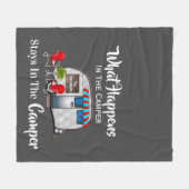 Couverture Polaire Ce Qui Se Passe Dans Le Camper Personnalisé (Devant (Horizontal))