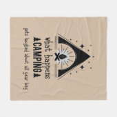 Couverture Polaire Ce qui s'est passé Camping Fun Camper Citation (Devant (Horizontal))