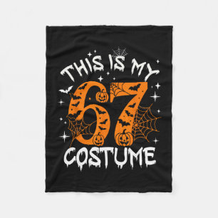 Couverture Polaire Ceci est mon costume de Halloween 67 Numéro 6 7 Mè