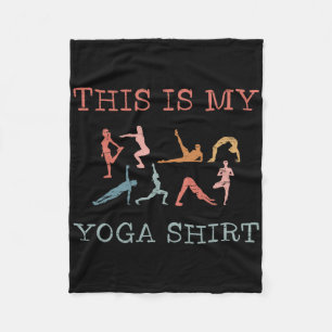 Couverture Polaire Ceci est mon design de yoga poses de yoga Vinyasa