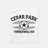 Couverture Polaire Cedar Park Timberwolves Soccer Ll 2025  (Devant)