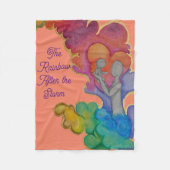 Couverture Polaire Ceinture en polaire pour bébé arc-en-ciel (Devant)