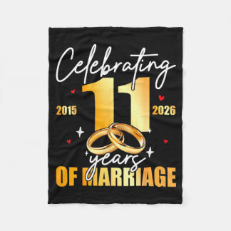 Couverture Polaire Célébrant 2015 11 ans de mariage