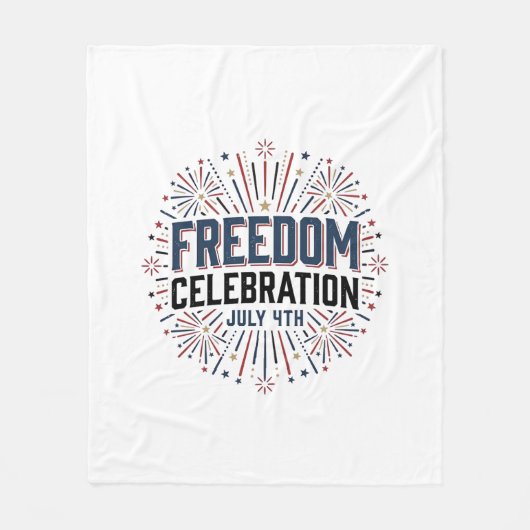 Couverture Polaire Célébration de la liberté 4 juillet conception de (Devant)