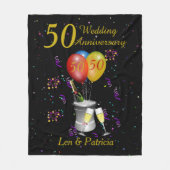 Couverture Polaire Célébration du 50e anniversaire du Mariage Personn (Devant)