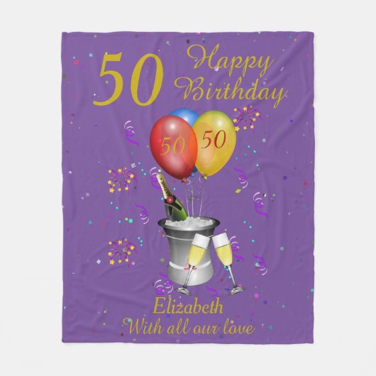 Couverture Polaire Célébration du 50e anniversaire Purple (Devant)