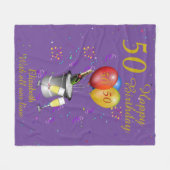 Couverture Polaire Célébration du 50e anniversaire Purple (Devant (Horizontal))