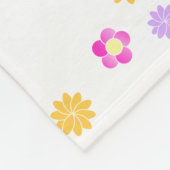 Couverture Polaire Célébration florale d'Unicorn Baby (Coin)