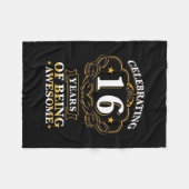 Couverture Polaire Célébrer 16 Ans D'Être Étonnant (Devant (Horizontal))