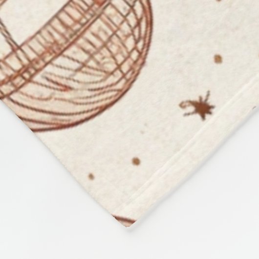 Couverture Polaire Celestial Botanical Pattern (1) (Coin)