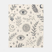 Couverture Polaire Celestial Botanical Pattern (5) (Devant)