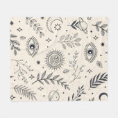 Couverture Polaire Celestial Botanical Pattern (5) (Devant (Horizontal))