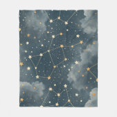 Couverture Polaire Celestial Constellation Star Pattern (4) (Devant)