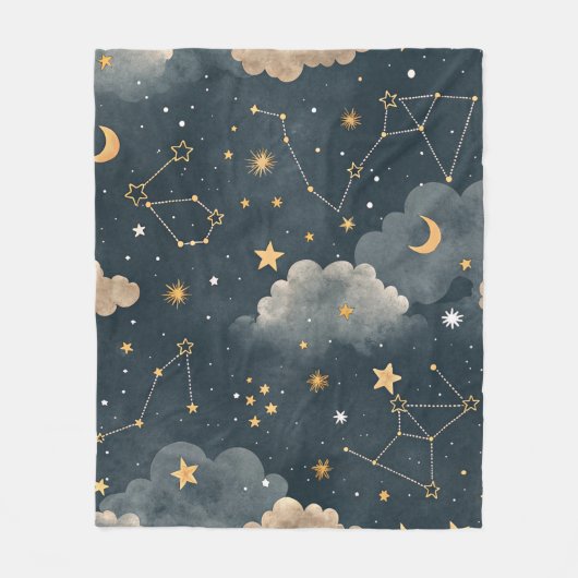 Couverture Polaire Celestial Constellation Star Pattern (5) (Devant)