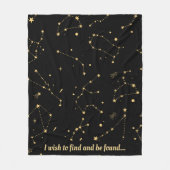 Couverture Polaire Celestial Constellations Stars Blanket (Devant)