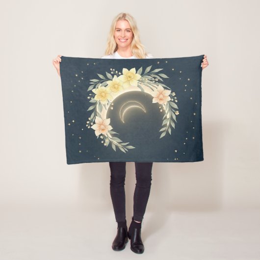 Couverture Polaire Celestial Moon & Daffodil Baby Fleece Blanket (En situation)