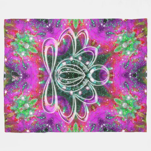 Couverture Polaire Celestial Zen Lotus (Devant (Horizontal))