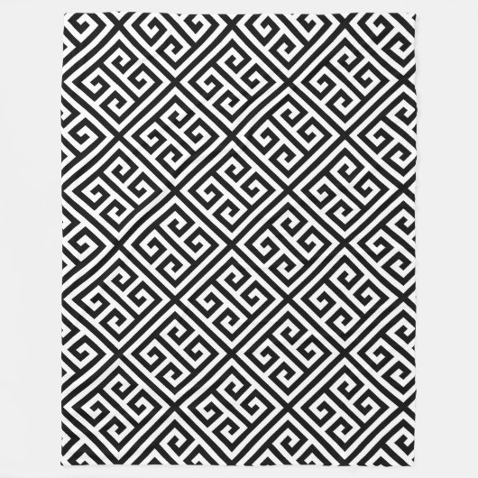 Couverture Polaire Célibataire noir et blanc (Devant)