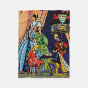 Couverture Polaire Cendrillon, le prince et la pantoufle en verre