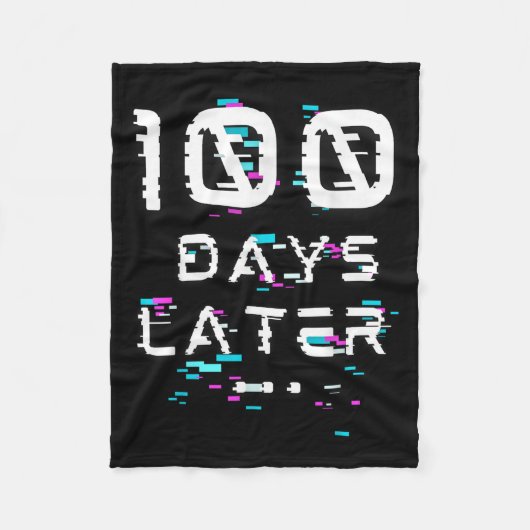 Couverture Polaire Cent Jours Plus Tard 100E Jour D'École Glitch (Devant)