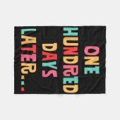 Couverture Polaire Cent Jours Plus Tard 100E Jour D'Enseignant (Devant (Horizontal))