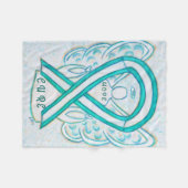 Couverture Polaire Céramique de ruban de sensibilisation au cancer du (Devant (Horizontal))