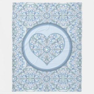 Couverture Polaire Céramique Lace Bleu clair