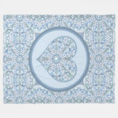 Couverture Polaire Céramique Lace Bleu clair (Devant (Horizontal))