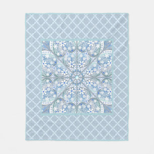 Couverture Polaire Céramique Lace bleu clair