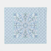 Couverture Polaire Céramique Lace bleu clair (Devant (Horizontal))