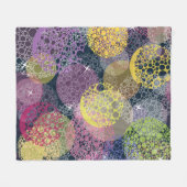 Couverture Polaire Cercle de points Polka de la Cute Abstraite (Devant (Horizontal))