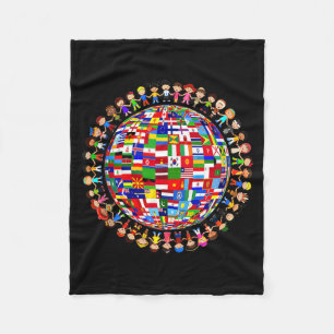 Couverture Polaire Cercle des Drapeaux Nationaux pour la Paix Interna