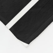 Couverture Polaire Cercle noir moderne du milieu du siècle abstrait (Coin)