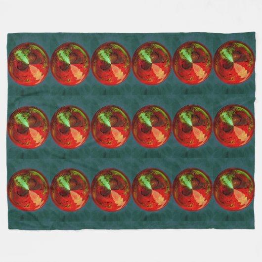 COUVERTURE POLAIRE CERCLE ROUGE (Devant (Horizontal))