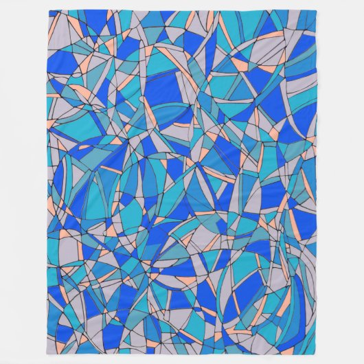 Couverture Polaire Cercles Abstraits (Devant)