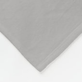 Couverture Polaire Cercles abstraits noir et blanc sur gris (Coin)