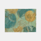 Couverture Polaire Cercles bleus et jaunes (Devant (Horizontal))