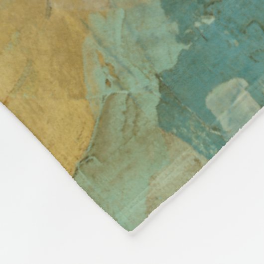 Couverture Polaire Cercles bleus et jaunes (Coin)