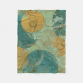 Couverture Polaire Cercles bleus et jaunes (Devant)