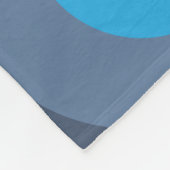 Couverture Polaire Cercles bleus rétro (Coin)