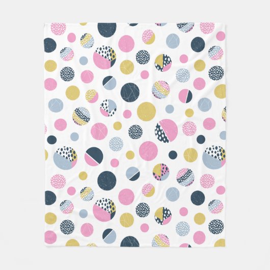 Couverture Polaire Cercles colorés (Devant)