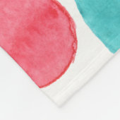 Couverture Polaire Cercles colorés aquarelle (Coin)