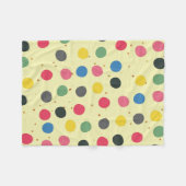 Couverture Polaire Cercles Colorés Et Points Or (Devant (Horizontal))