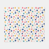 Couverture Polaire cercles colorés motifs mignons pois (Devant (Horizontal))